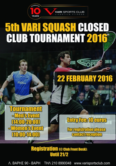 5th Vari Squash Closed